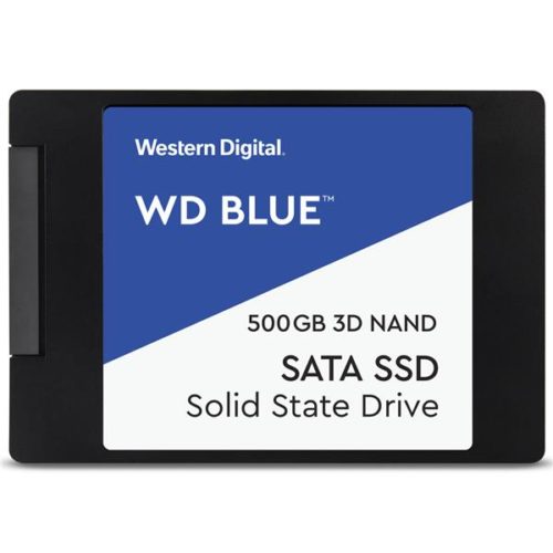 WD Blue™ 3D NAND SATA SSD, 500GB Read: 560MB/s; Write: 530MB/s (WDS500G2B0A)