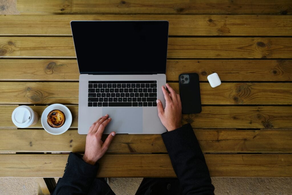 laptop and mobile phone